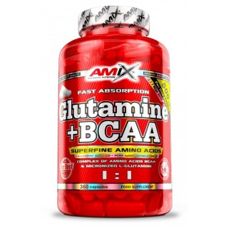 L-GLUTAMINE + BCAA - 360kaps [Amix]