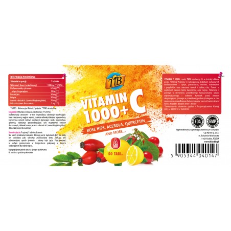 VITAMIN C 1000+ - 50tabl [TiB®]