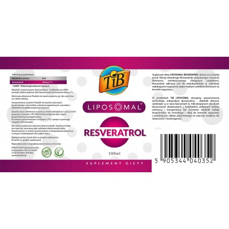 LIPOSOMAL RESVERATROL - 100ml [TiB®]